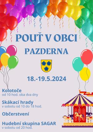 POZVÁNKA na "Pouť v obci Pazderna" 1