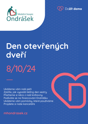 Pozvánka na Zážitkový Den otevřených dveří v hospici 1